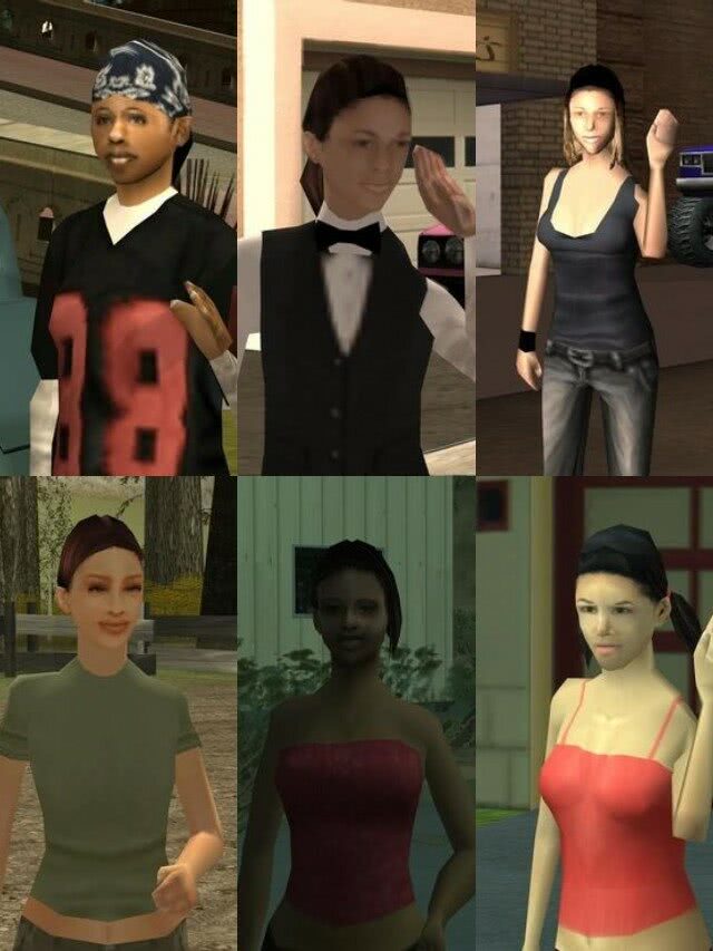 Todos os romances possíveis em GTA San Andreas