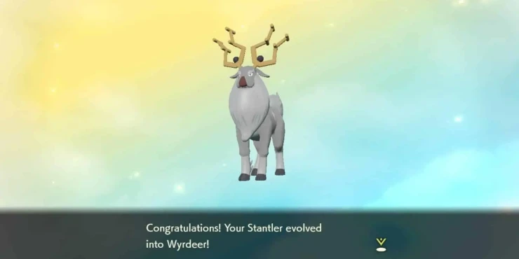 Wyrdeer em Pokémon Legends Arceus.