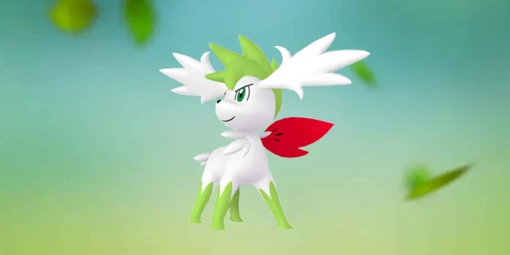 Mudando forma de Shaymin: Forma Terrestre para Forma Céu