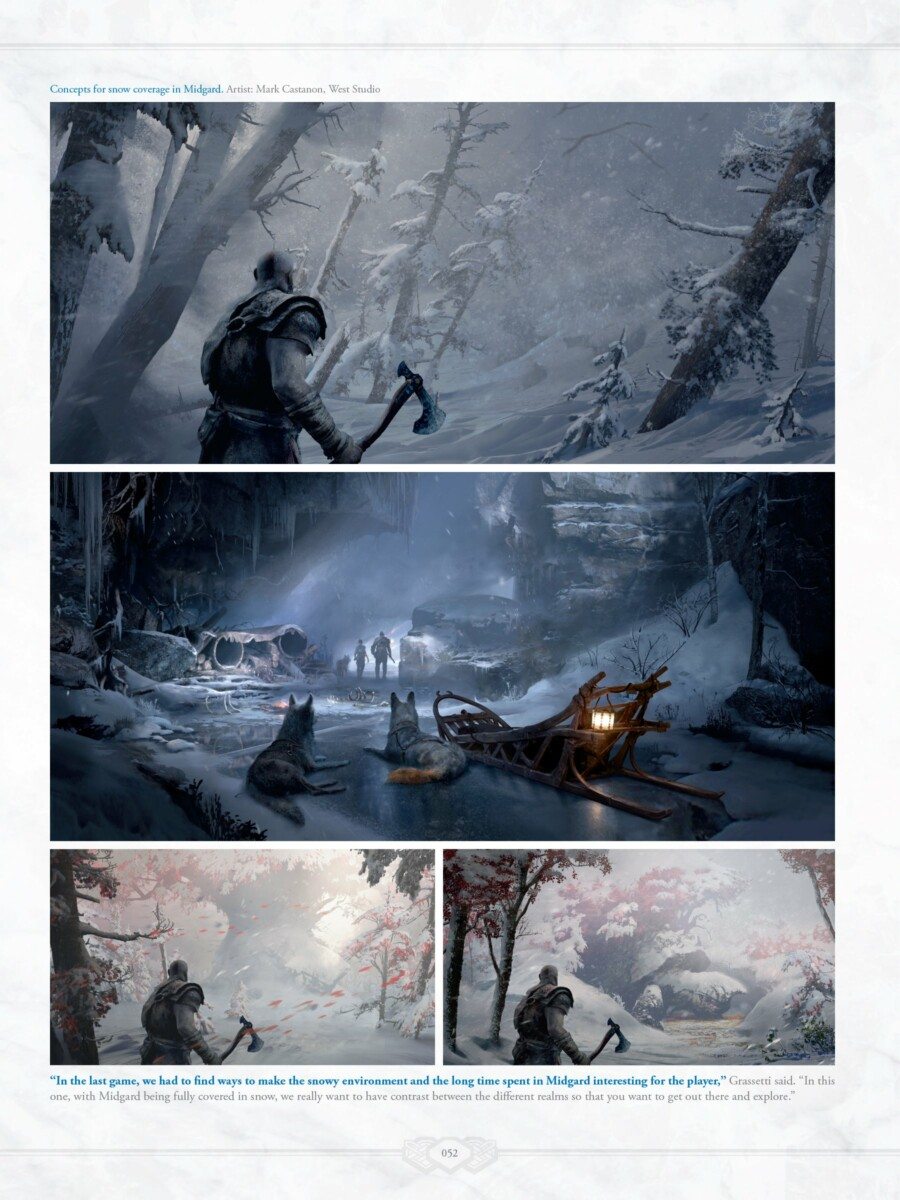 God of War Ragnarök | Artbook divulga artes conceituais; veja
