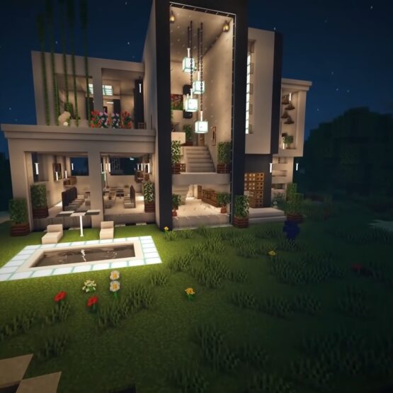 IDEIA DE CASAS NO MINECRAFT  TUTORIAL CASA MODERNA 