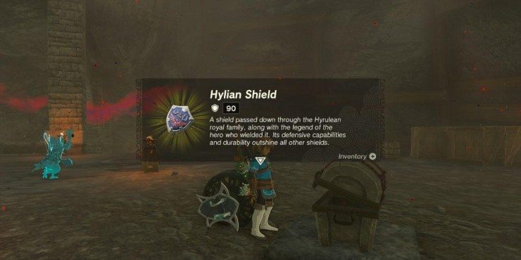 Hylian Shield em Zelda Tears of the Kingdom