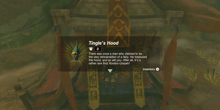 Roupa de Tingle no Zelda Tears of the Kingdom