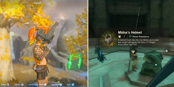 Capacete de Midna em Zelda Tears of the Kingdom