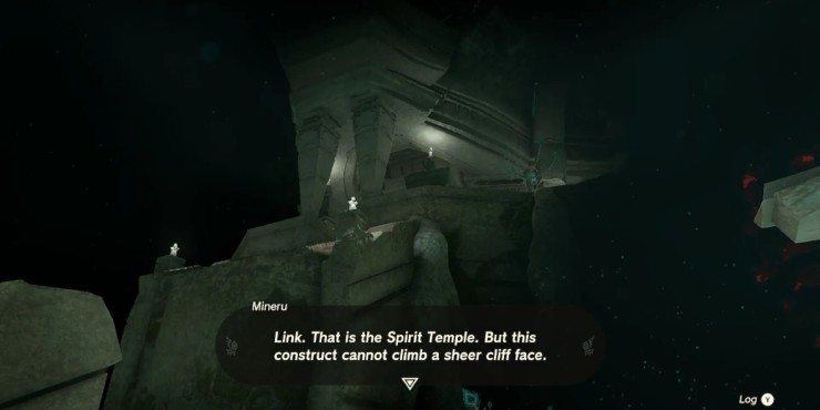 Pedra secreta de Mineru em Zelda Tears of the Kingdom