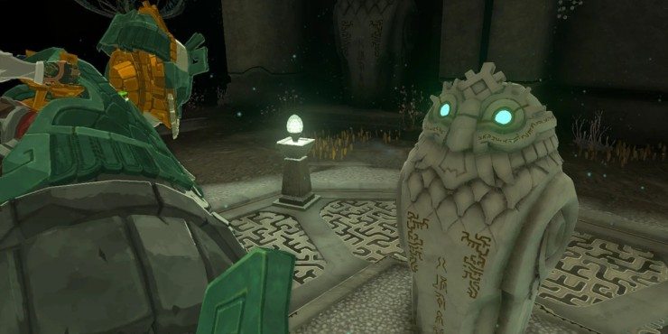 Pedra secreta de Mineru em Zelda Tears of the Kingdom