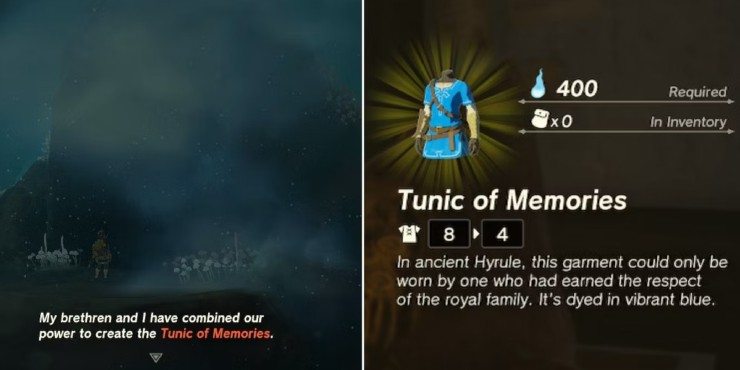 Tunic of Memories em Zelda Tears of the Kingdom