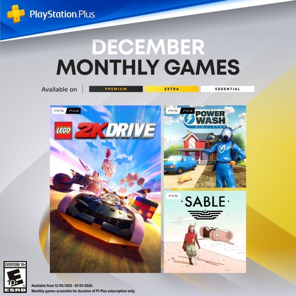 PlayStation Plus: confira os jogos grátis de novembro de 2023