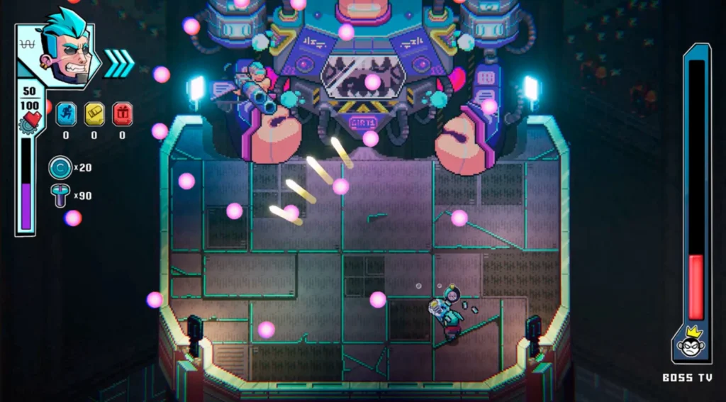 Cyber war neon city