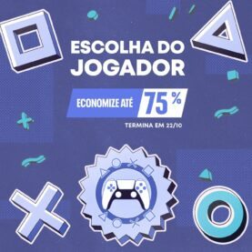 Promoção PS Store Escolha do Jogador com até 90% de desconto.