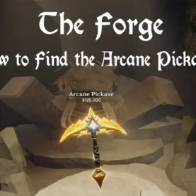 arcane pickaxe the forge