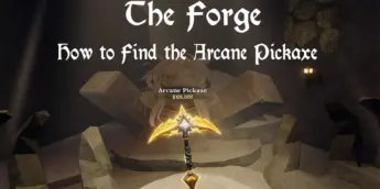 arcane pickaxe the forge